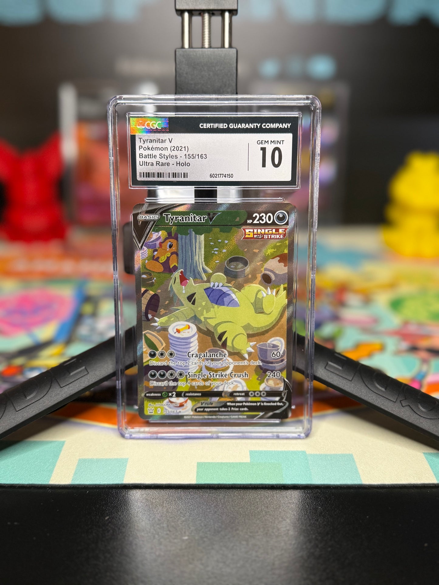 CGC 10, Tyranitar V
Pokémon (2021)
Battle Styles - 155/163
Ultra Rare - Holo