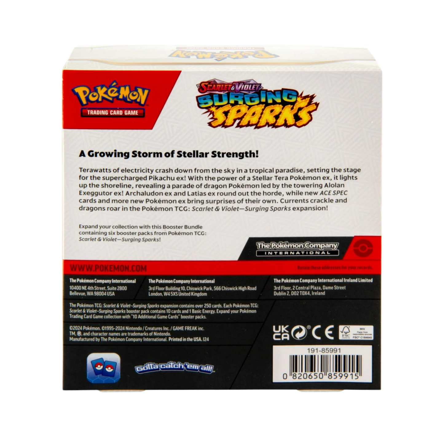 Pokemon Surging Sparks Booster Bundle