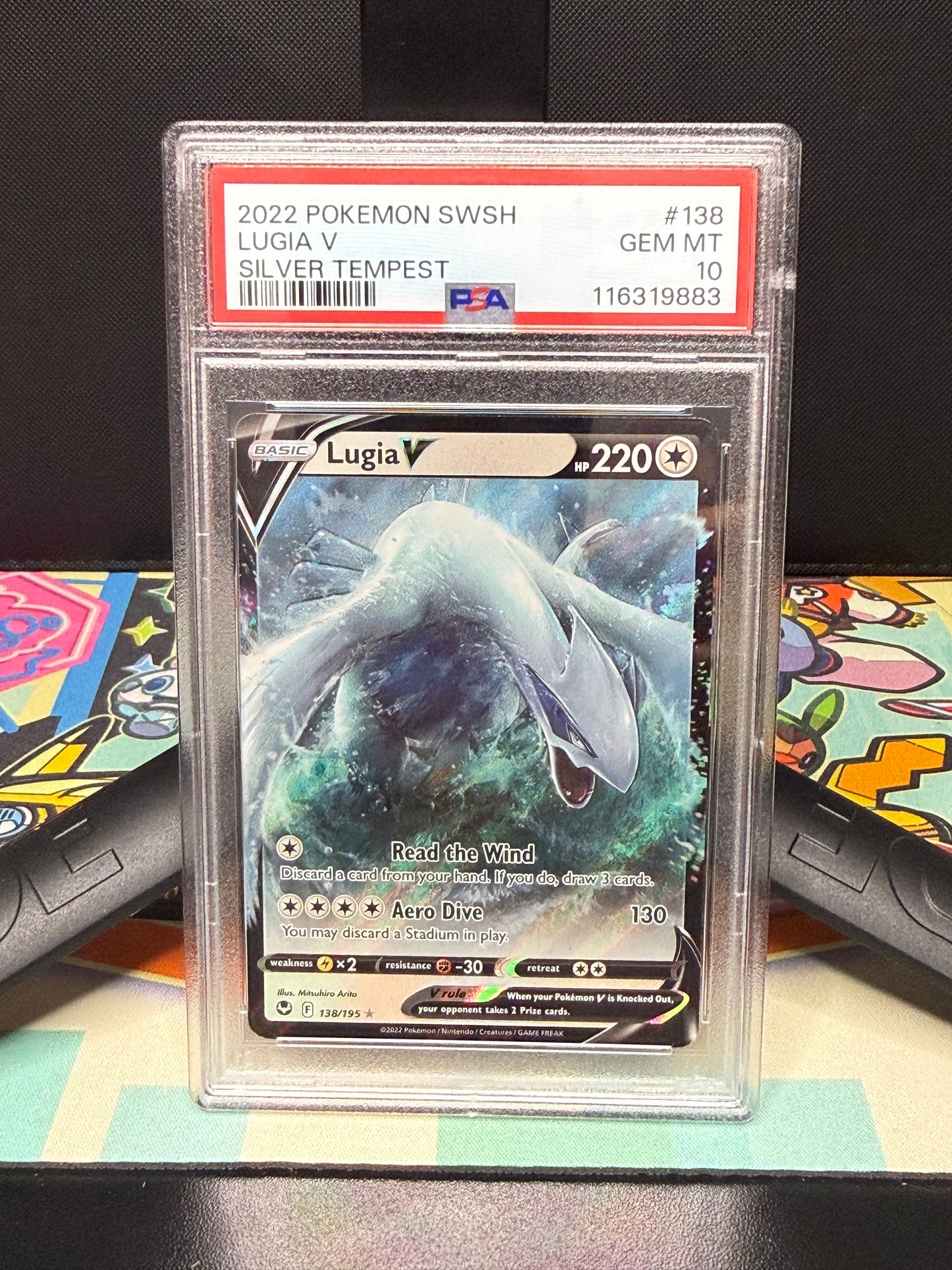 PSA 10, 2022 POKEMON SWSH
LUGIA V
SILVER TEMPEST