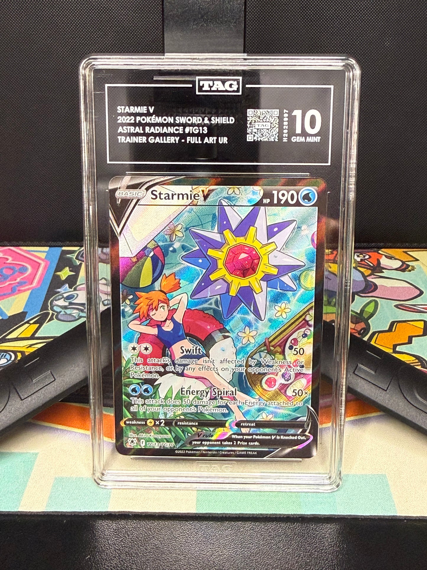 TAG 10, STARMIE V
2022 POKÉMON SWORD, & SHIELD ASTRAL RADIANCE #TG13 TRAINER GALLERY - FULL ART UR