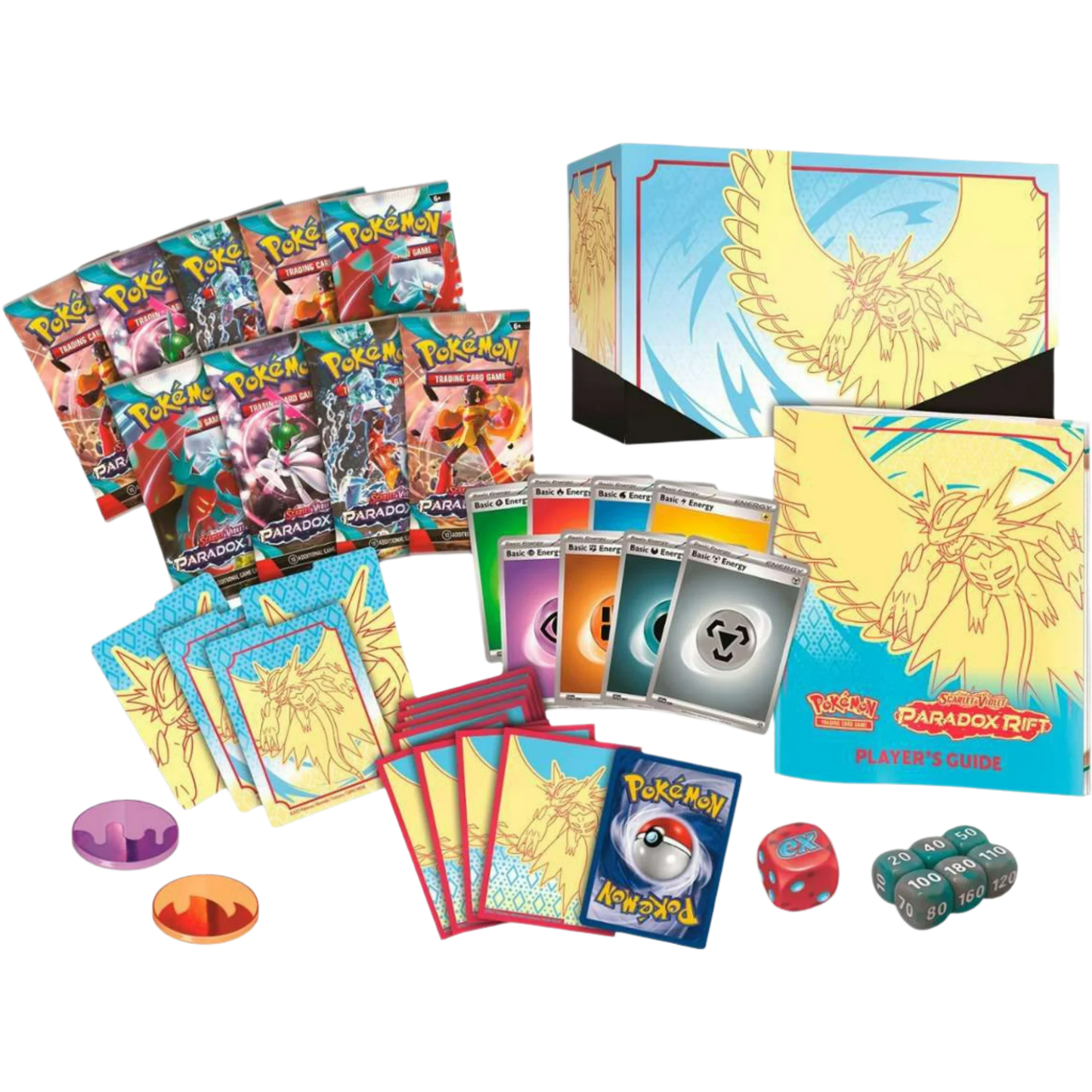 Pokemon Scarlet & Violet Paradox Rift Roaring Moon Elite Trainer Box