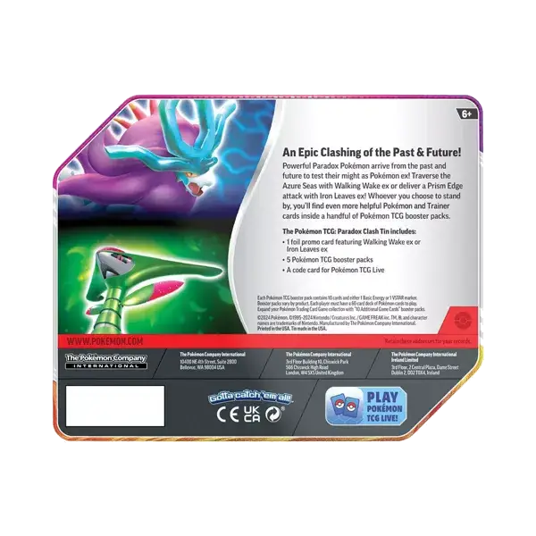 ポケモントレーディングカードゲーム: パラドックスクラッシュ 缶 - ウォーキングウェイク