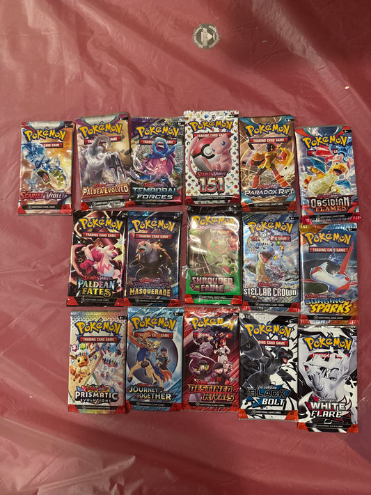 Pokemon Scarlet and Violet Complete Era Bundle (16packs)