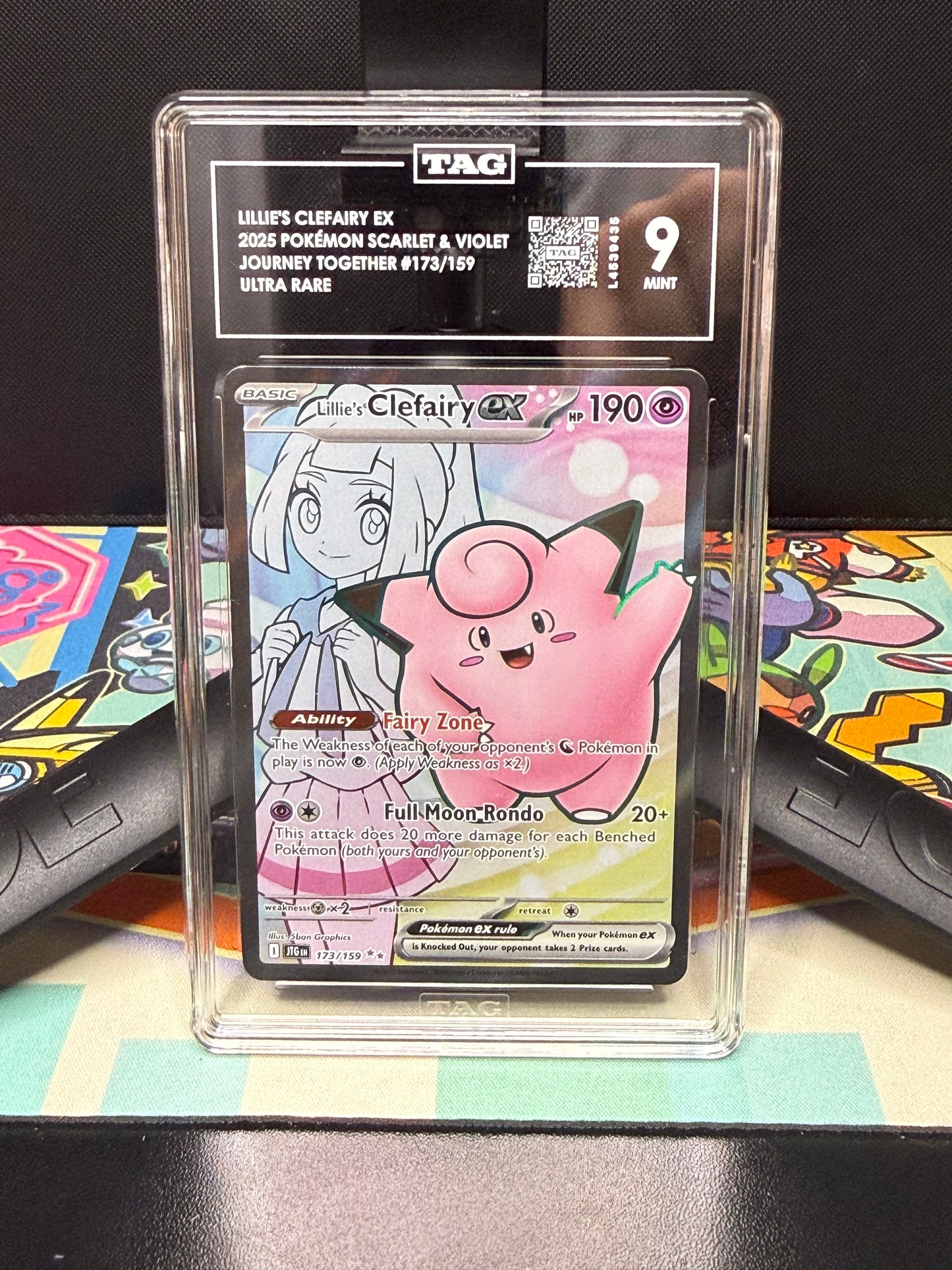 TAG 9, LILLIE'S CLEFAIRY EX
2025 POKÉMON SCARLET & VIOLET
JOURNEY TOGETHER #173/159
ULTRA RARE