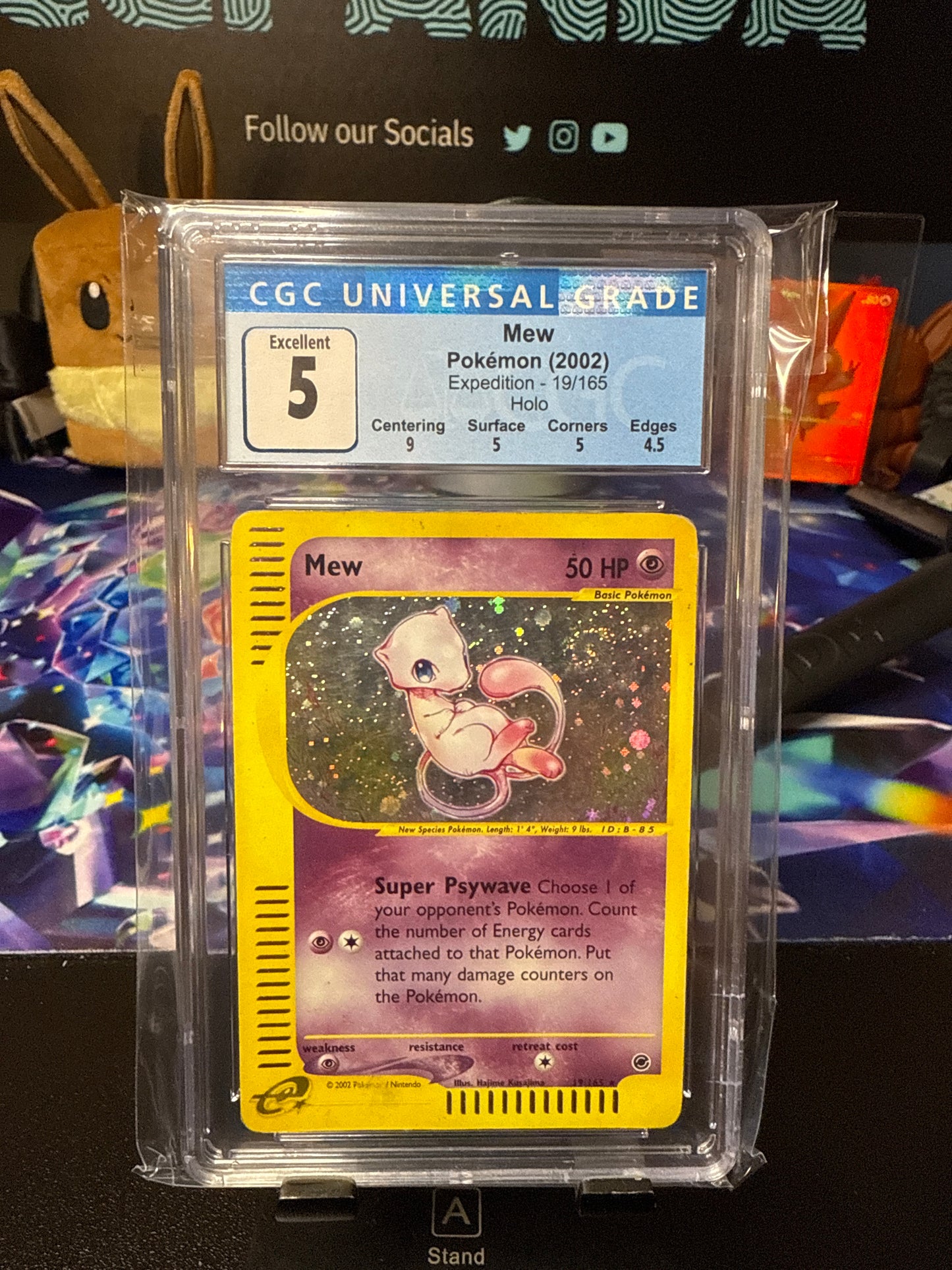 Pokemon Mew Expedition #19 CGC 5