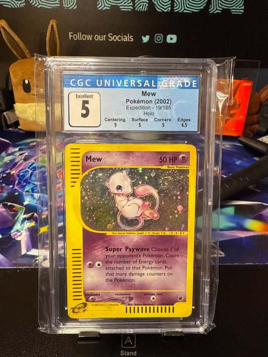 Pokemon Mew Expedition #19 CGC 5
