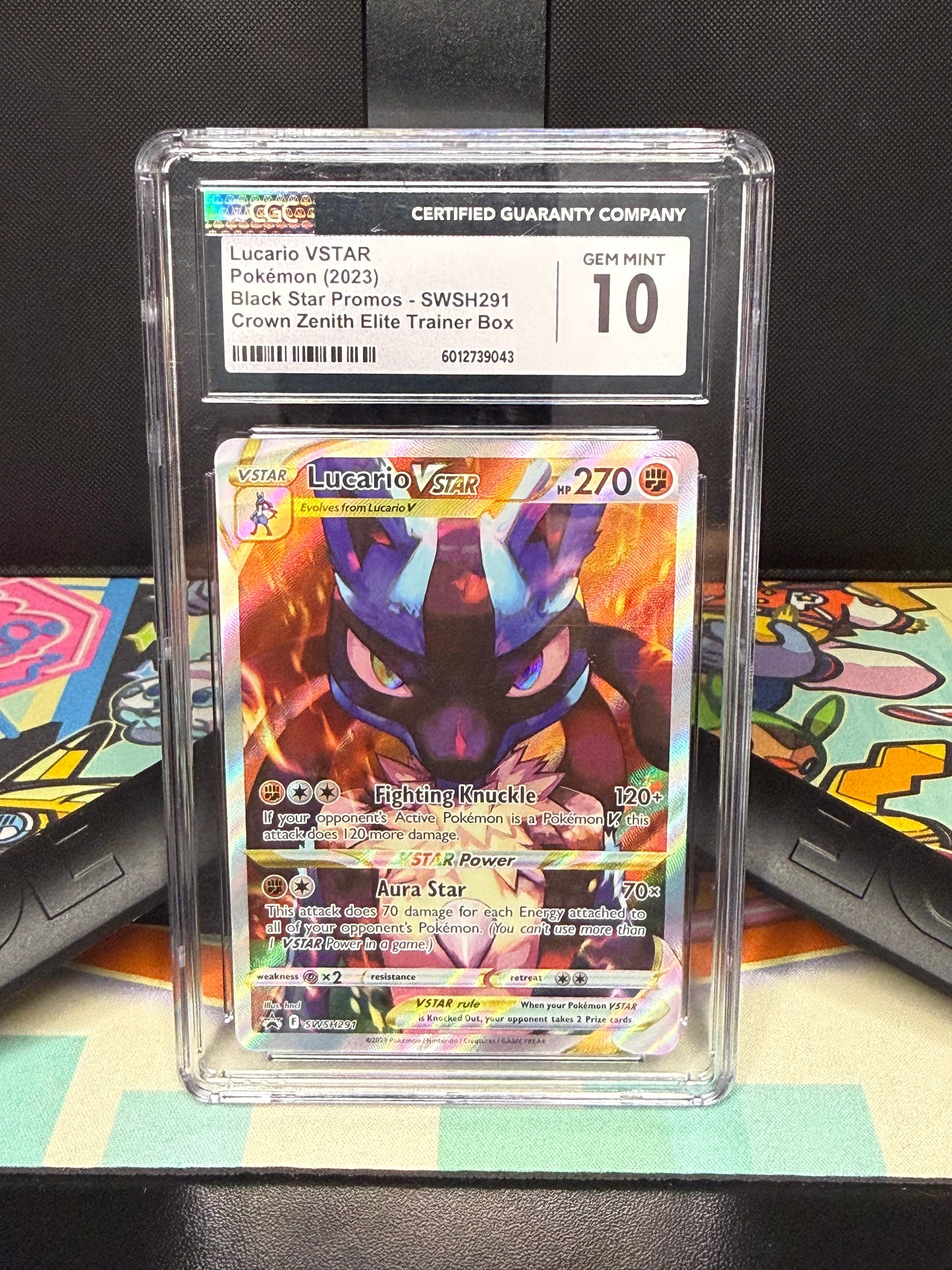 CGC 10, Lucario VSTAR
Pokémon (2023)
Black Star Promos - SWSH291
Crown Zenith Elite Trainer Box