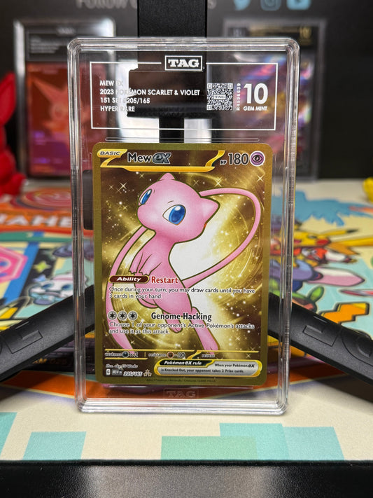 TAG 10, MEW EX
2023 POKÉMON SCARLET & VIOLET
151 SET 205/165
HYPER RARE