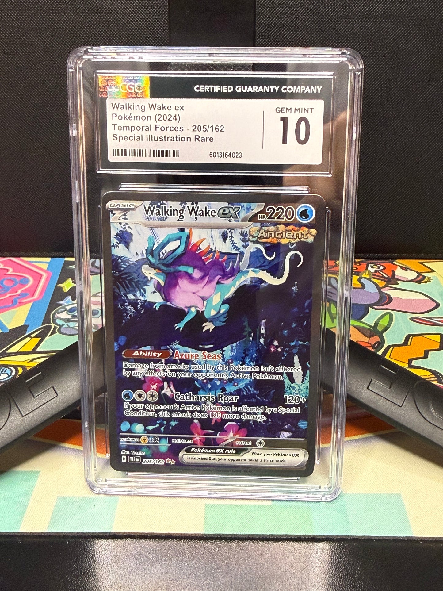CGC 10, Walking Wake ex
Pokémon (2024)
Temporal Forces - 205/162
Special Illustration Rare