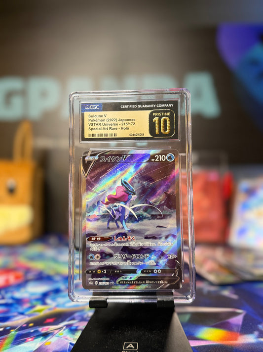 Suicune V #215 (Japanese), CGC 10