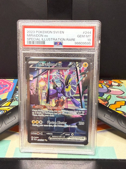 PSA 10, 2023 POKEMON SVI EN
MIRAIDON ex
SPECIAL ILLUSTRATION RARE