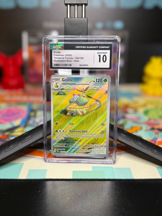 CGC 10, Grotle
Pokémon (2024)
Temporal Forces - 164/162
Illustration Rare - Holo