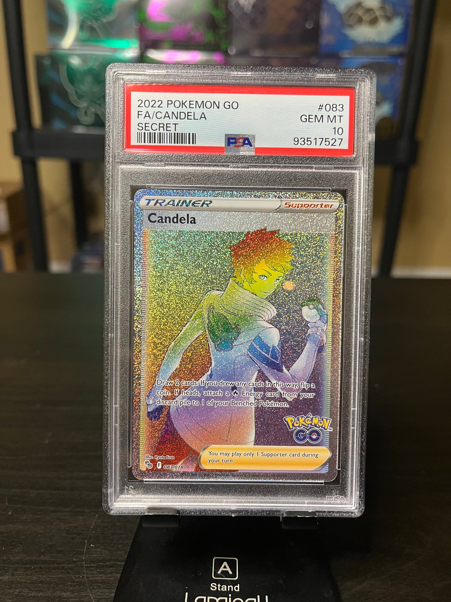 PSA 10 Candela Rainbow Rare #83 Pokemon Go