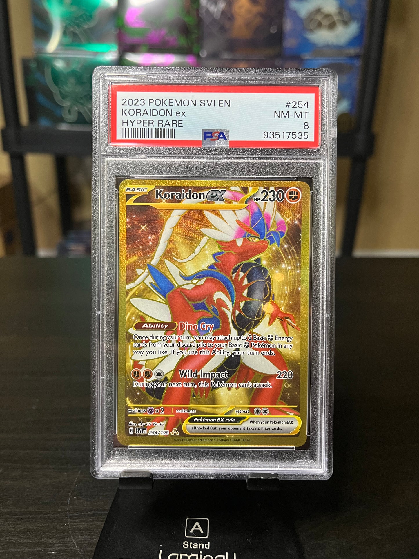 PSA 8 Koraidon ex #254 Pokemon Scarlet & Violet