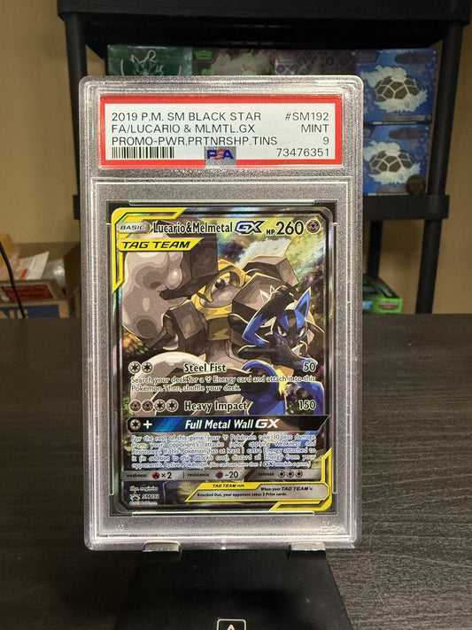 Lucario & Melmetal GX #SM192, PSA 9