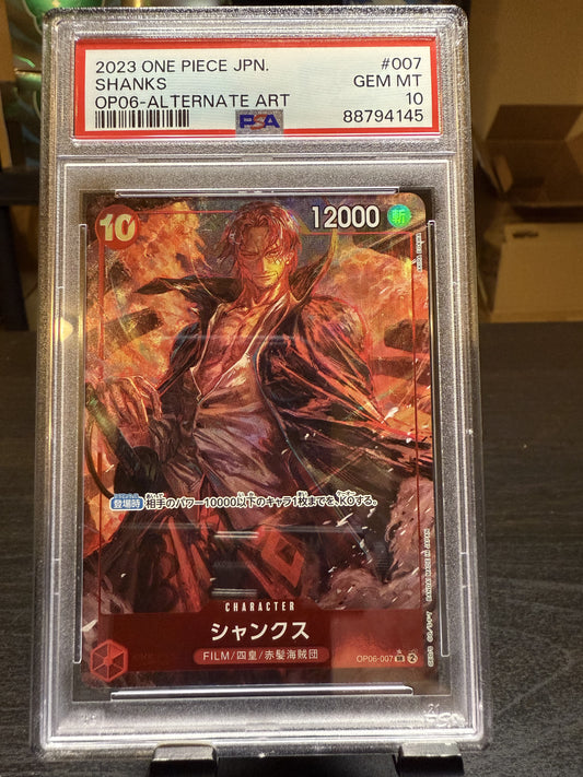 Shanks, ONE PIECE JAPANESE WINGS OF THE CAPTAIN, PSA 10