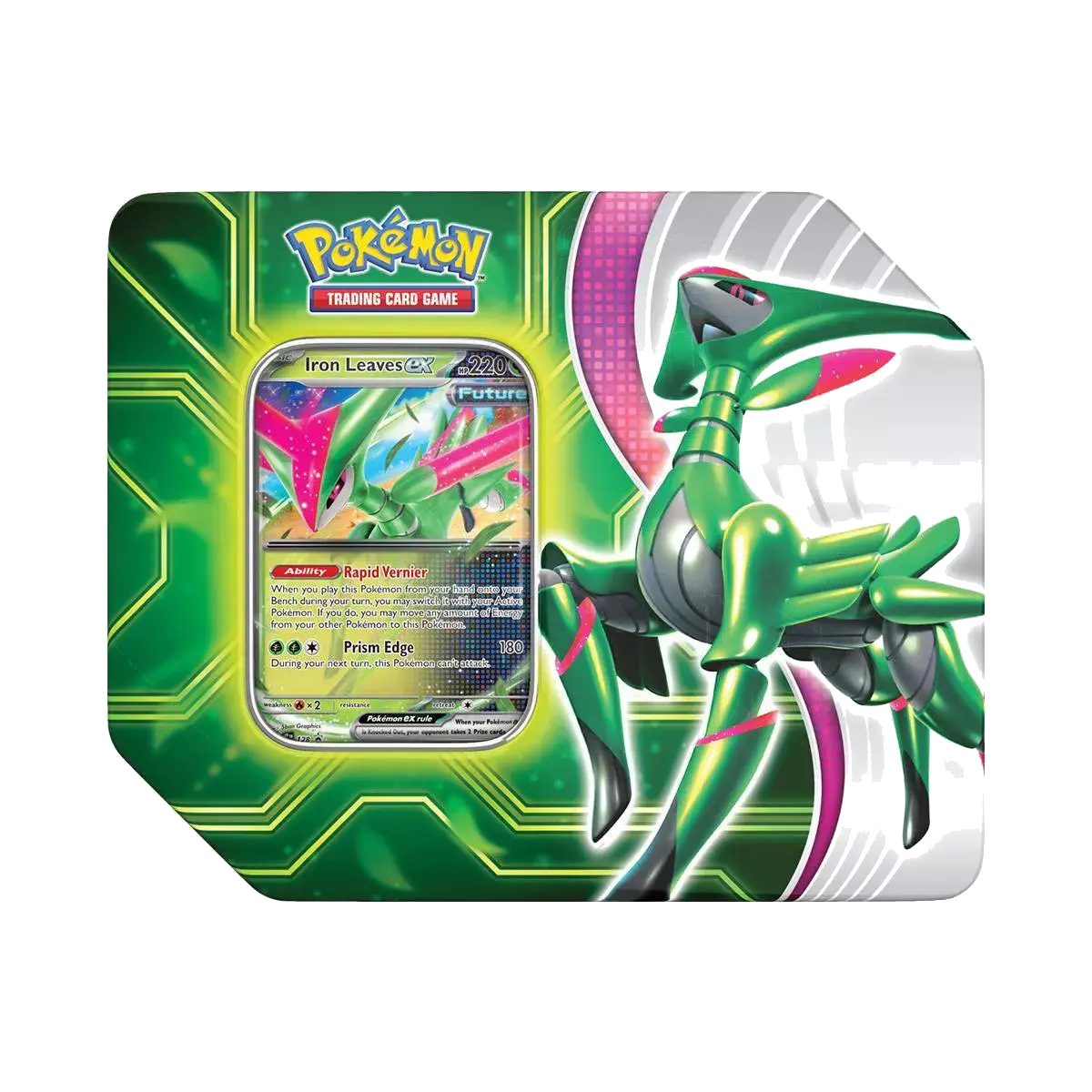 Pokémon Trading Card Game: Paradox Clash Tin - Iron Leaves